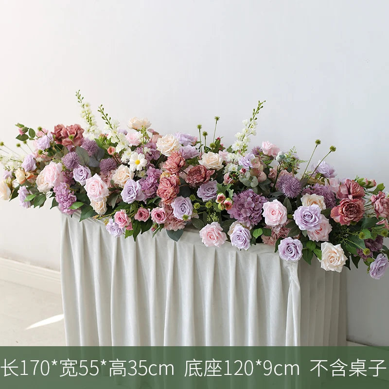 arrangement de fleurs artificielles pour décoration de mariage et événements - vue 4 sur 12