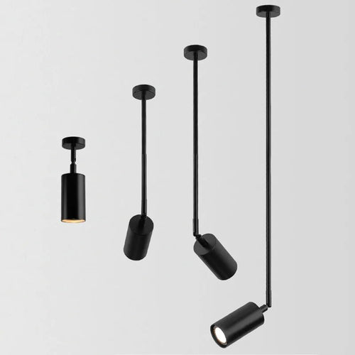 Plafonnier nordique doré et noir