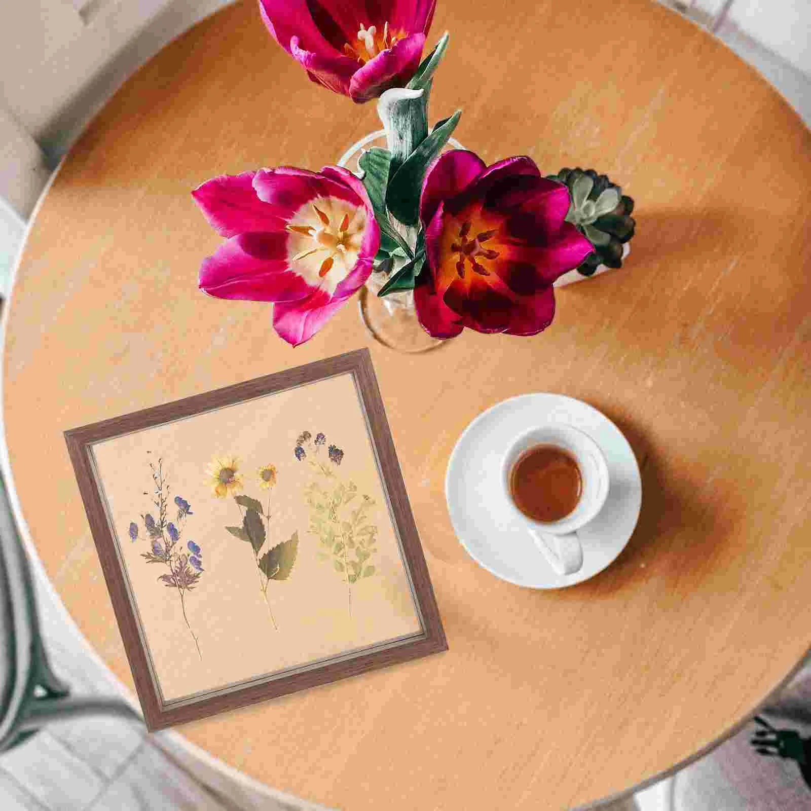cadre photo en verre double face pour fleurs en relief - vue 8 sur 7