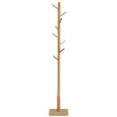 VASAGLE Coat Rack, Solid Wood Coat Stand, Free Standing Hall Coat Tree with 8 Hooks for Coats, Hats, Bags, Purses, for Entryway