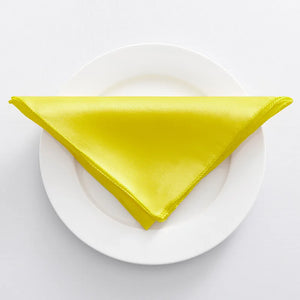 Decorative satin table napkin for wedding receptions