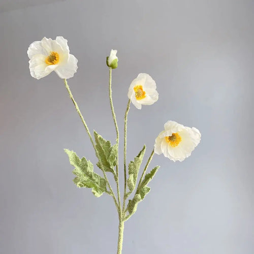 fausses fleurs de pavot en soie pour décorations de mariage et fêtes