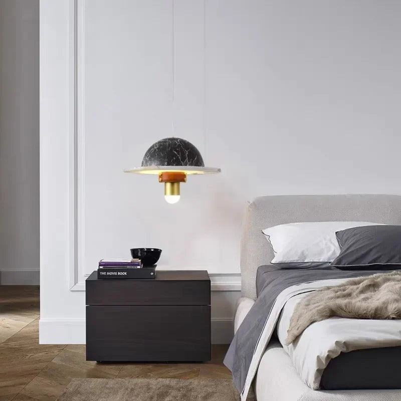 suspension en marbre design nordique pour intérieur moderne - vue 4 sur 9