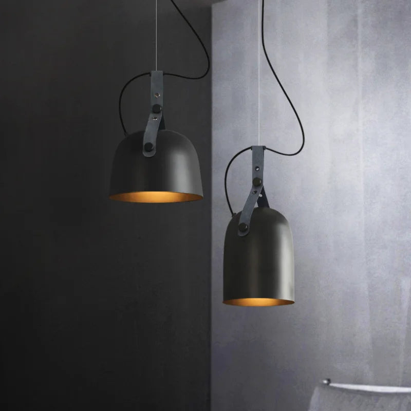 lustre suspendu style industriel américain pour bar et restaurant - vue 2 sur 9