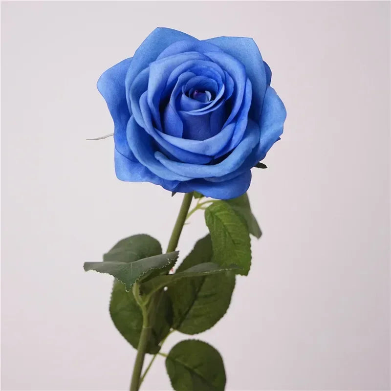 Realistic artificial rose branch for elegant decoration - vue 4 sur 5
