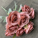 bouquet de roses artificielles en soie décoration florale élégante