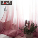 Voilage tulle dégradé moderne léger pour salon chambre