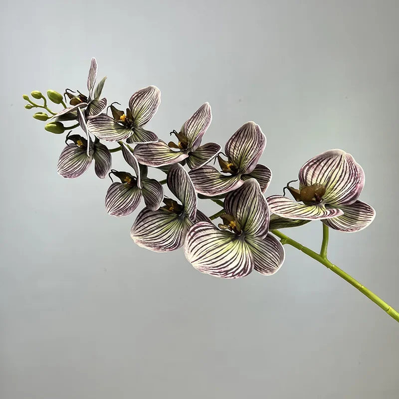 fleurs artificielles orchidée papillon en coton et silicone décoratives