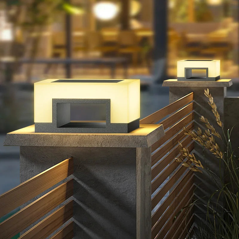 lampe solaire led étanche pour extérieur et jardin - vue 6 sur 12