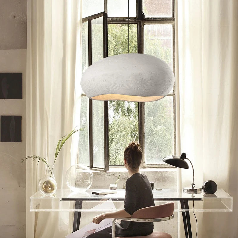 lustre nordique wabi sabi style rétro pour décoration maison - vue 5 sur 7