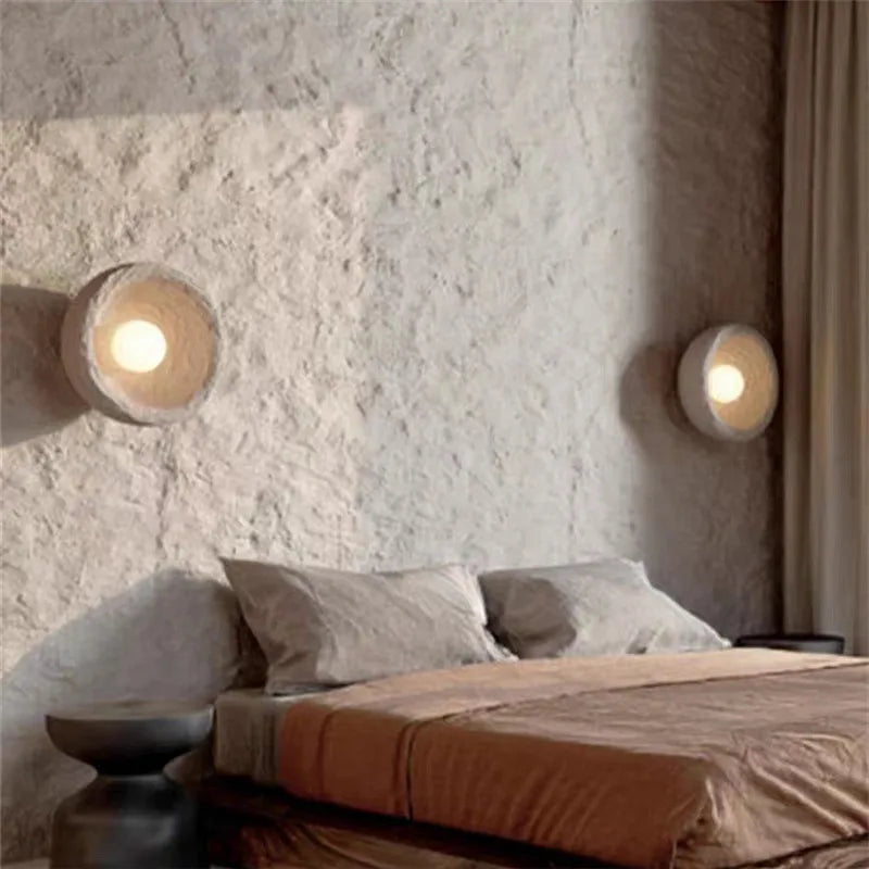 applique murale japonaise en pierre style wabi sabi décor intérieur - vue 4 sur 6
