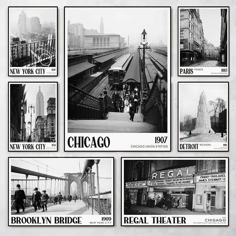 photographie vintage noir et blanc architecture urbaine new york paris - vue 2 sur 19