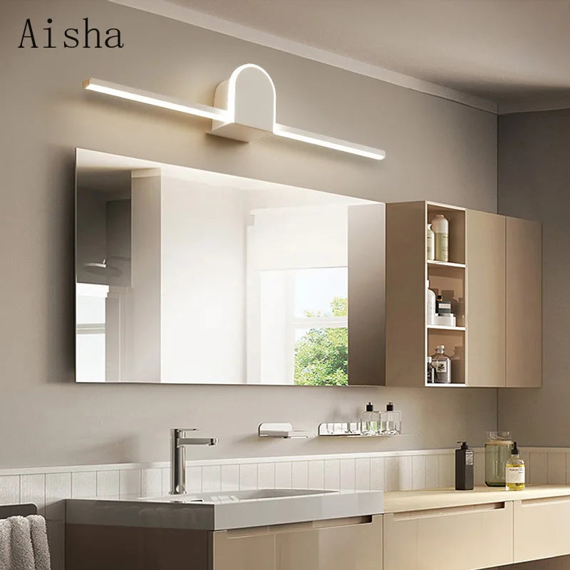 applique murale moderne pour miroir salle de bain minimaliste - vue 5 sur 10
