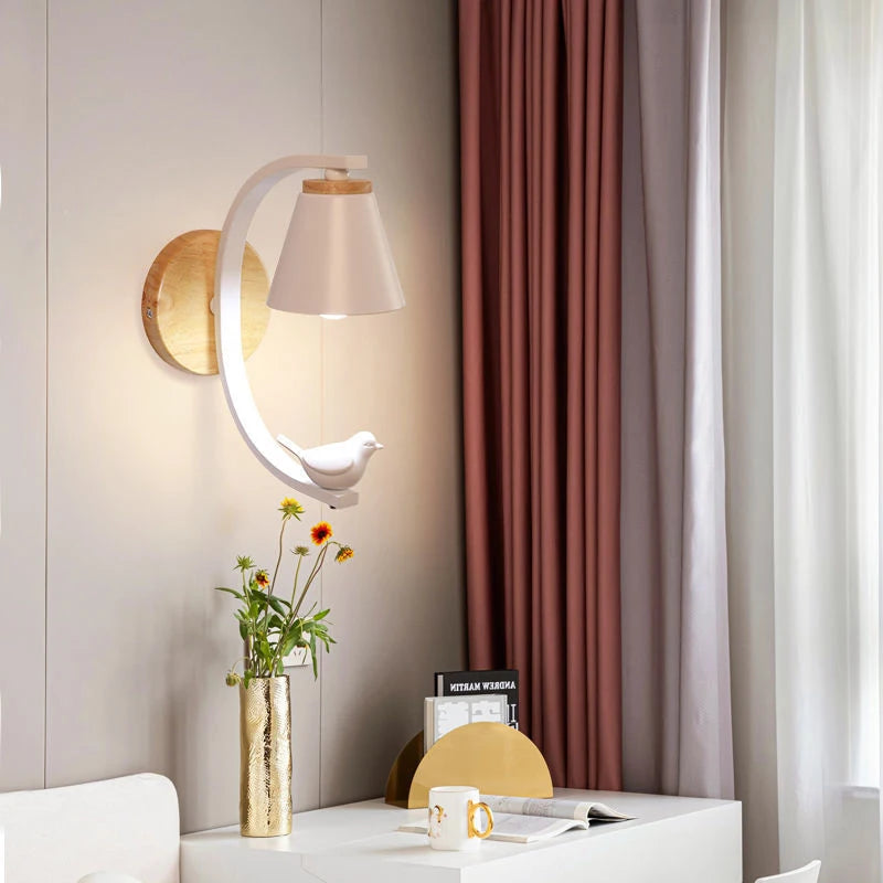 Applique murale nordiques décor à la maison appliques murales pour lecture ange fille chambre lit Led miroir luminaires Loft industriel Luminaria