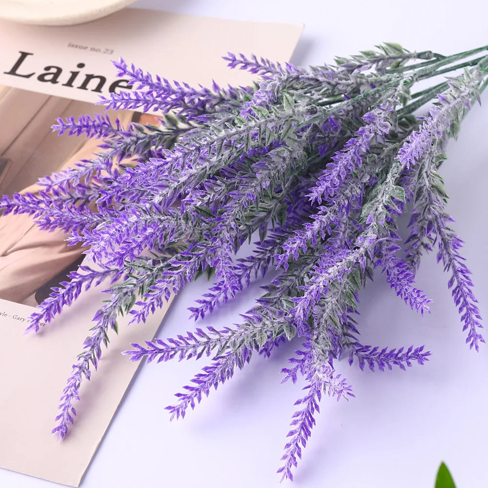 plantes de lavande artificielles pour décoration de table à domicile - vue 6 sur 7