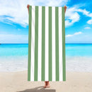 Minimalist striped beach towel quick drying absorbent