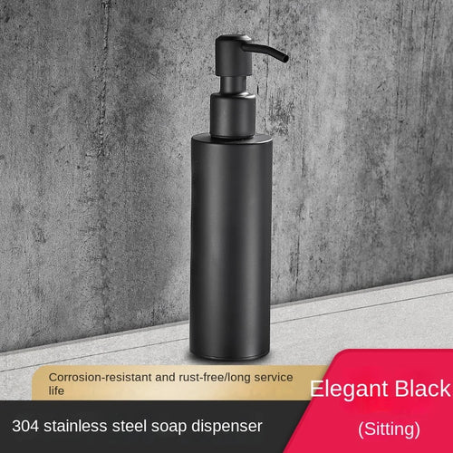 distributeur de savon mural en acier inoxydable 200 ml accessoires salle de bain - vue 18 sur 21