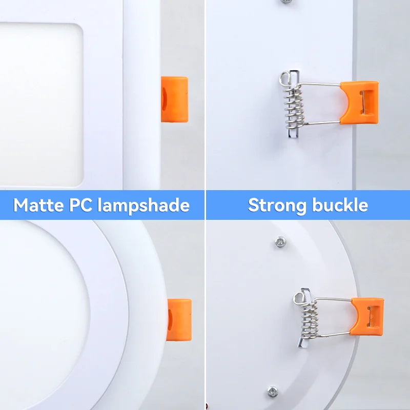 plafonnier encastré à led lumière froide design moderne pour intérieur - vue 6 sur 10