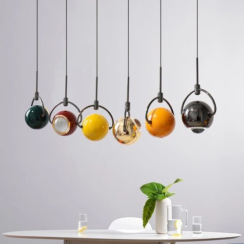 Suspension design boule accrochée LED - vue 3 sur 11