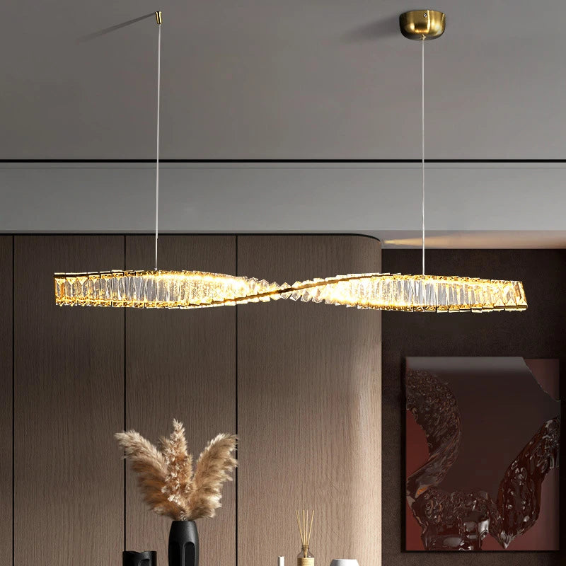 suspension en cristal moderne pour intérieur art déco minimaliste - vue 5 sur 12