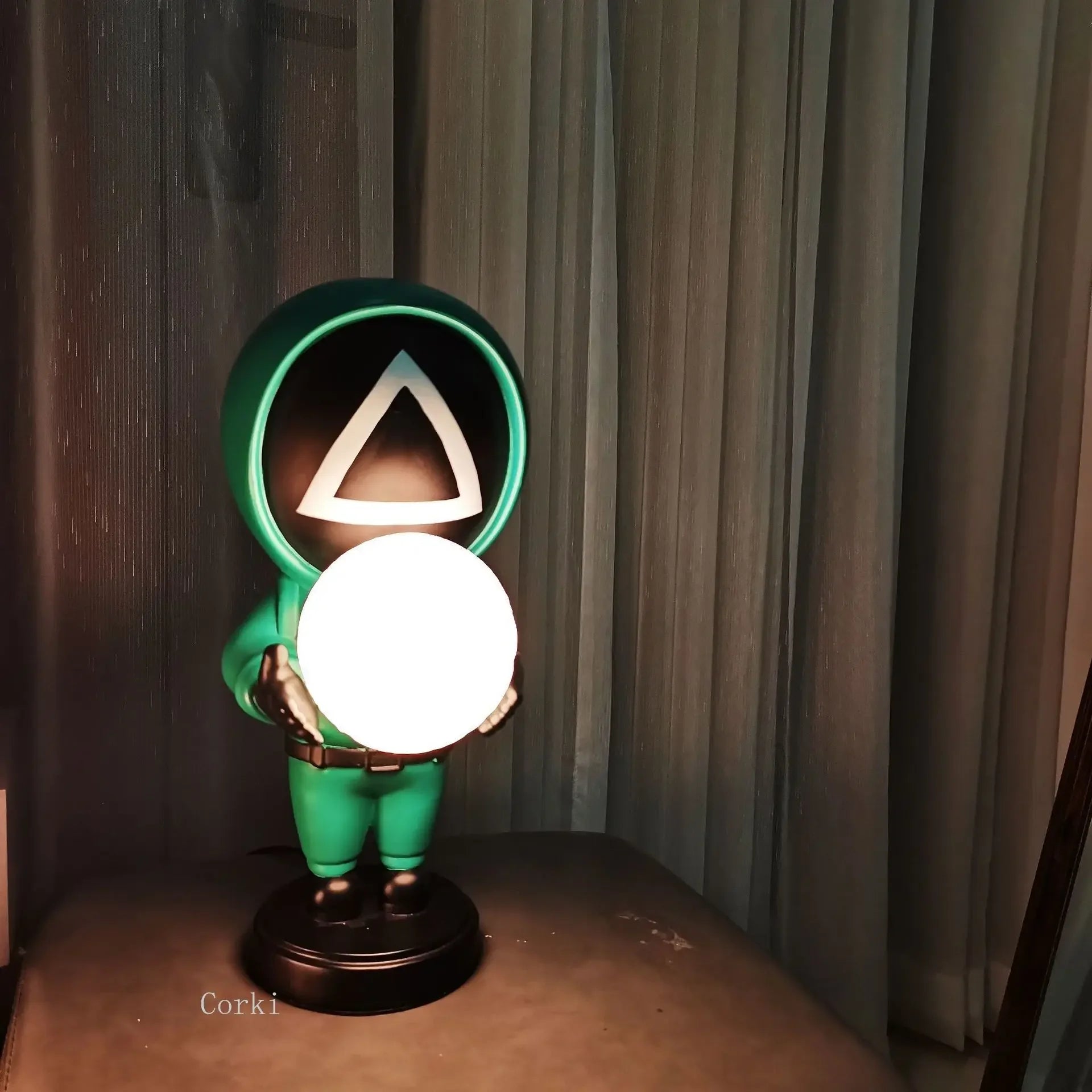 lampe de table astronautes design nordique veilleuse 3D décorative - vue 3 sur 10
