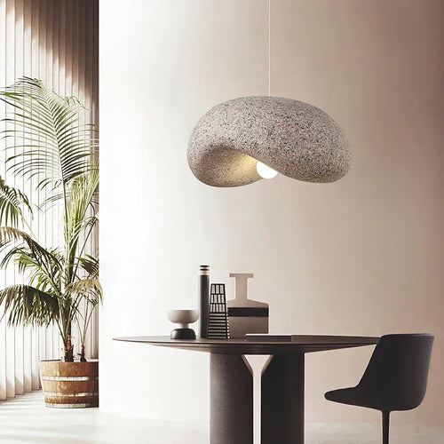 Lustre design façon japonais arrondi - vue 2 sur 8