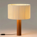 Minimalist solid wood table lamp wabi sabi decorative style