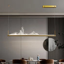 SANDYHA snow mountain Chinese style designer LED landscape pendant light