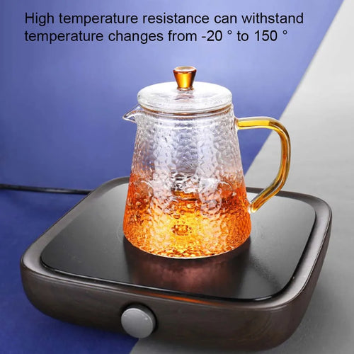 Théière japonaise verre borosilicate avec infuseur intégré