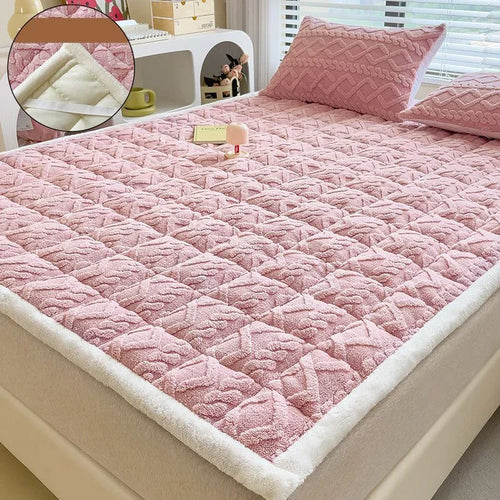 surmatelas doux en velours agneau pour étudiants et dortoirs - vue 9 sur 12