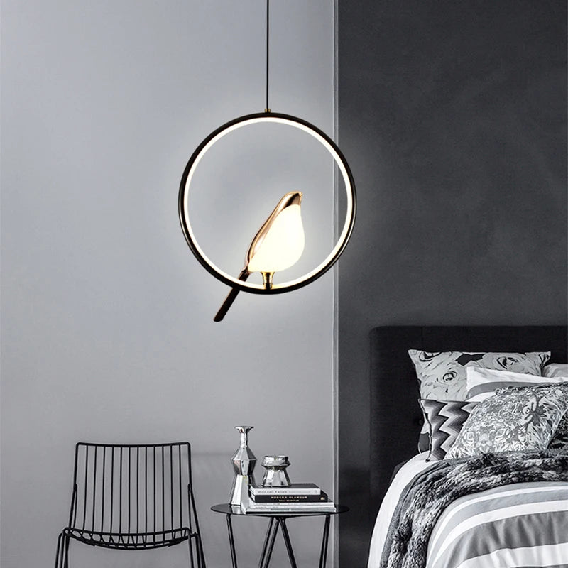 Lustre suspension LED luminaire éclairage lampe suspendue cuisine Table à manger nordique appareil ménager salon décor Suspension - vue 4 sur 14