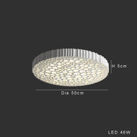 plafonnier led minimaliste en nid d'abeille créatif et élégant