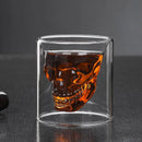 Verre cocktail forme crâne épais résistant bar