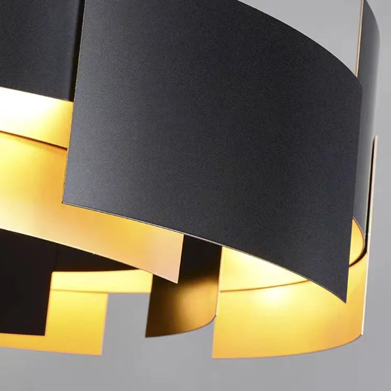 lampe suspendue en métal 	 avec cordon d'ampoule réglable - vue 6 sur 8