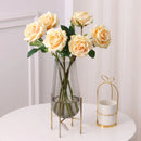 Realistic touch artificial roses for floral decor