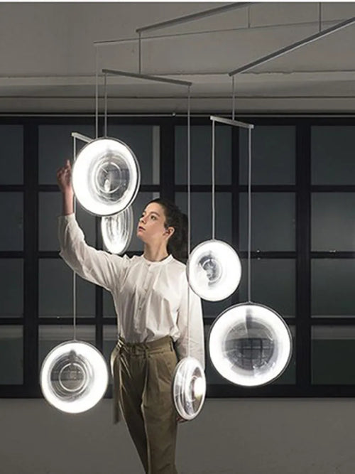 luminaire minimaliste moderne miroir convexe créatif en verre - vue 7 sur 9