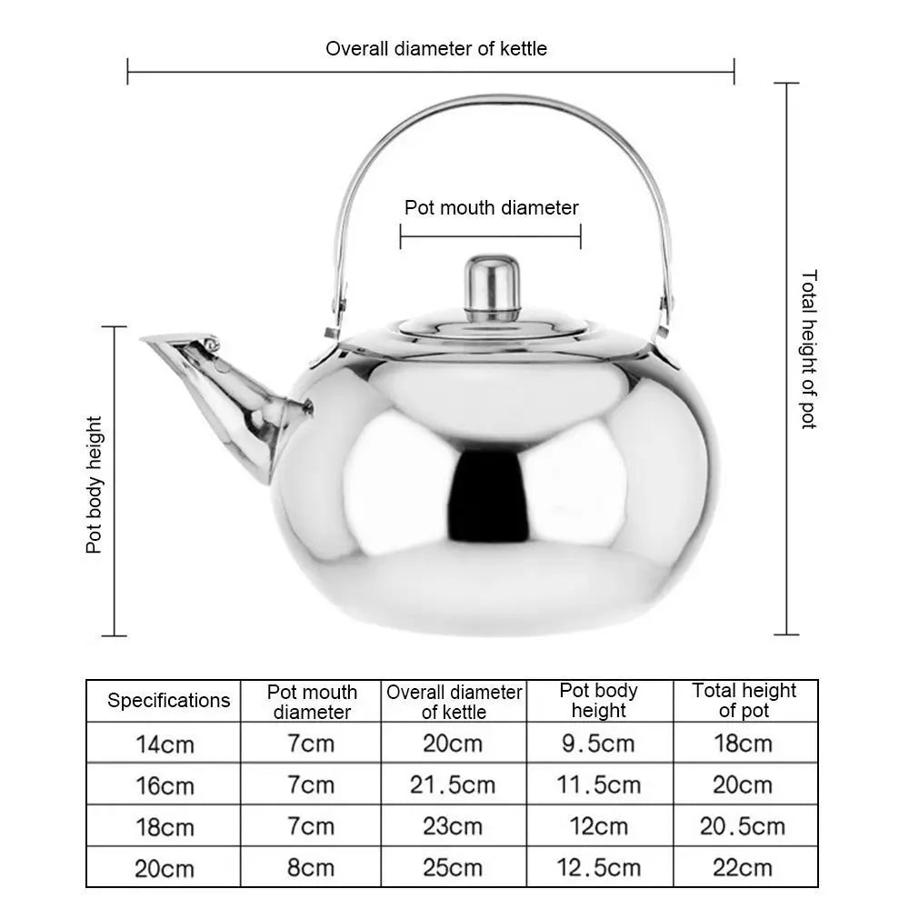 Bouilloire portable acier inox avec infuseur thé café - vue 7 sur 7
