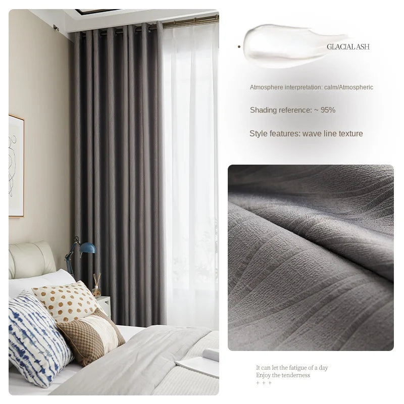Rideau occultant style français pour salon chambre balcon - vue 17 sur 18