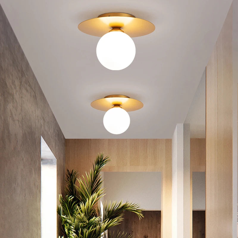 Plafonnier led or noir allée maison balcon 
(72 caractères) - vue 5 sur 10