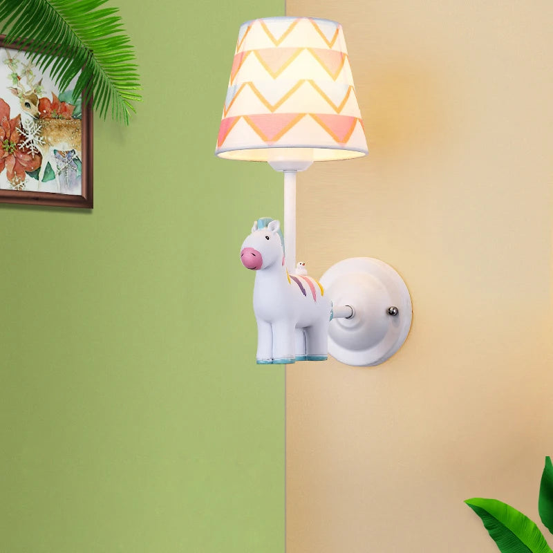 applique murale ours licorne pégase pour chambre enfant - vue 3 sur 7