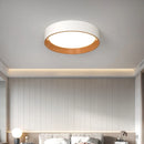 Minimalist Nordic wood grain LED ceiling light