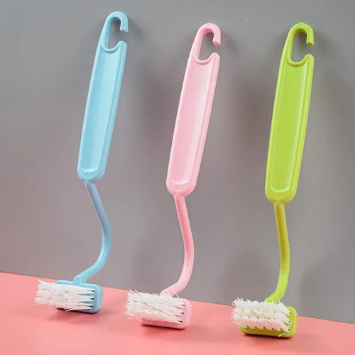 lot de 2 brosses de nettoyage incurvées pour salle de bain - vue 5 sur 7