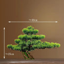 DIY Potted Bonsai for Home Decoration, False Tree, Living Room, Chinese Style, Hotel Porch Landscape, Green Plant Decoration