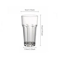 Verres epais style retro stries multi usages maison