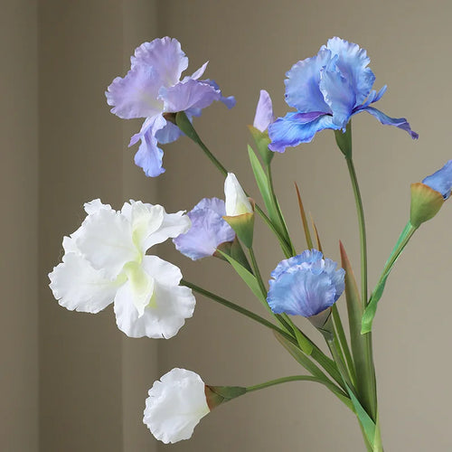 Realistic artificial iris flowers for decoration and floral arrangements - vue 2 sur 9