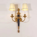 applique murale double tête style nordique en cuivre led rétro
