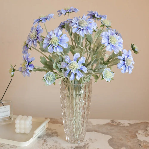 roues de flocage artificielles chrysanthème décoration florale en soie - vue 4 sur 9
