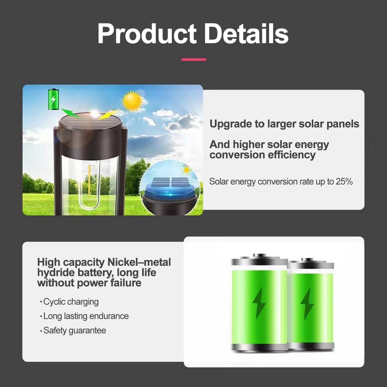 LED solaire extérieur voie lumières tungstène Filament ampoule solaire chemin passerelle éclairage étanche paysage cour pelouse allée - vue 3 sur 8