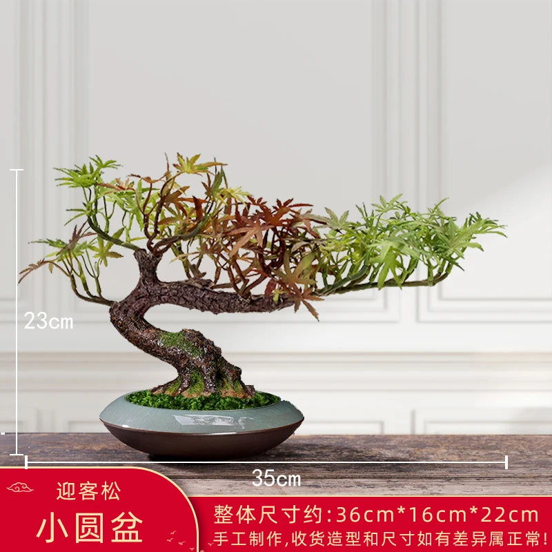 décoration intérieure faux arbre bonsaï style chinois pour un paysage apaisant - vue 7 sur 33