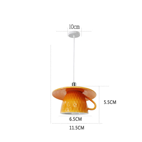 suspension moderne en céramique led théière pour cuisine - vue 13 sur 30
